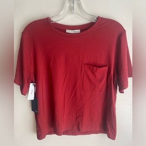 Aritzia Wilfred Free Red Gradilla Short Sleeve T Shirt